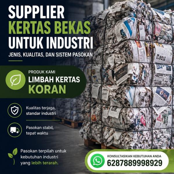 Supplier Kertas Bekas untuk Industri: Jenis, Kualitas, dan Sistem Pasokan
